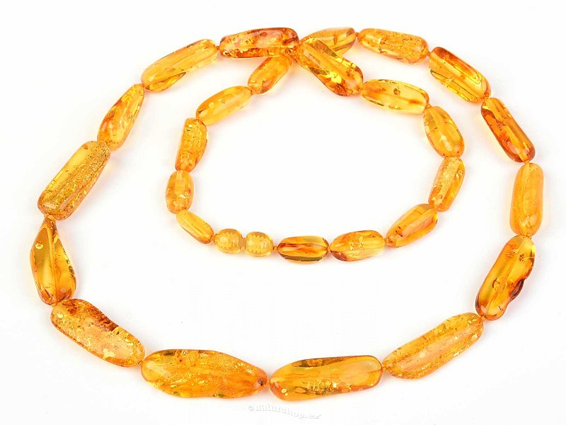Amber light honey 69cm necklace