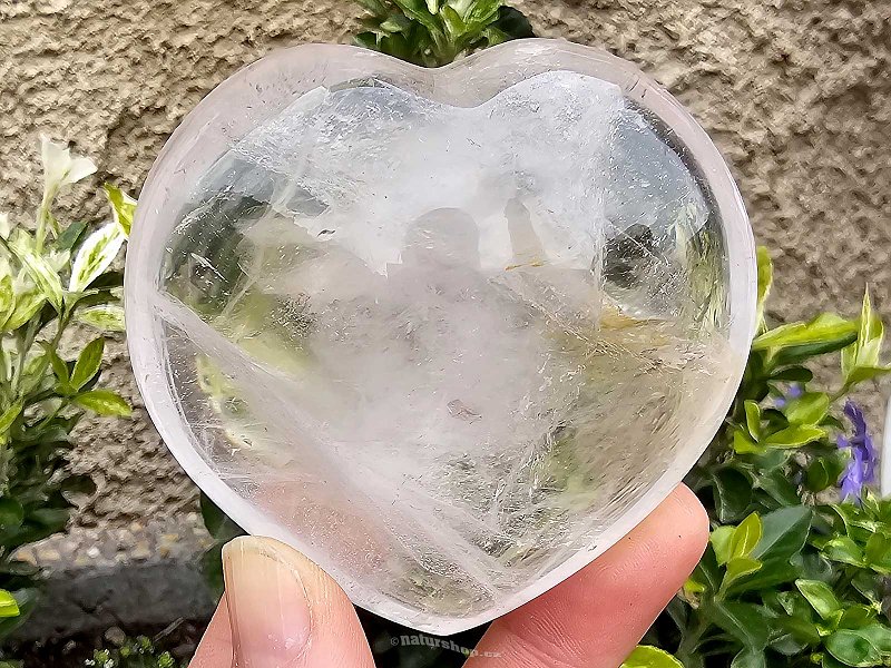 Crystal heart 231g from Madagascar