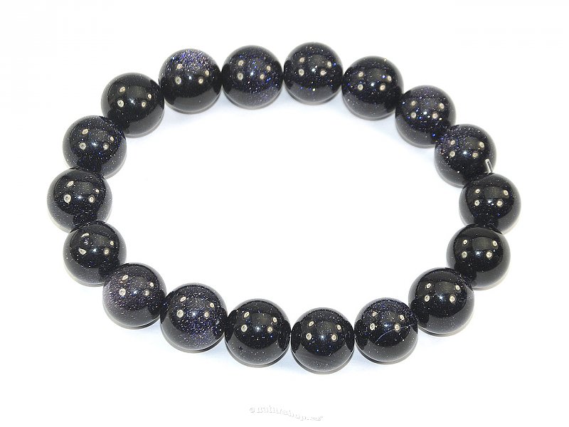 Avanturin synthetic dark bracelet beads 12 mm
