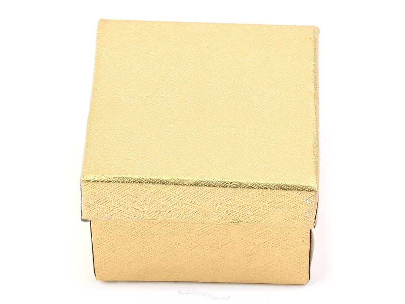 Dárková krabička zlatá 5 x 5cm