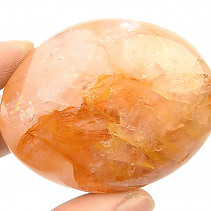 Smooth crystal with limonite 94g