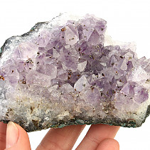Amethyst druse with crystals 297g
