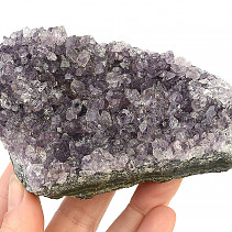 Amethyst druse with crystals 353g