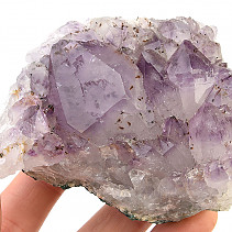 Amethyst druse with crystals 331g