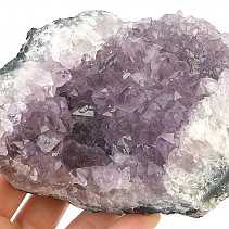 Amethyst druse with crystals 589g