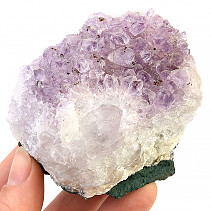 Amethyst druse with crystals 326g