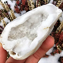 Quartz-calcite geode from Morocco 72g