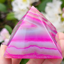 Pink agate pyramid (Brazil) 118g