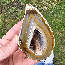 Agate geode with a hollow from Brazil 183g