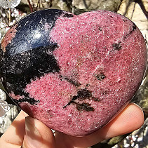 Rhodonite heart from Madagascar 259g
