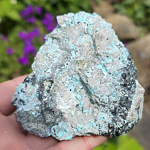 Chalcopyrite + turquoise raw mineral (Iran) 306g