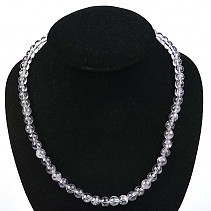Light amethyst necklace beads 8 mm 50 cm