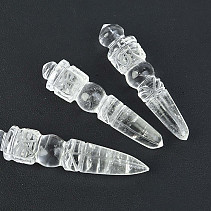 Crystal phurba rod 50 - 60mm (India)