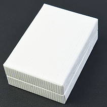 Leatherette gift box white 6.7 x 4.6 cm
