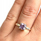 Amethyst ring cut square size 58 Ag 925/1000 2.5g