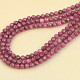 Ruby necklace facet balls 4mm clasp Ag 925/1000 42cm