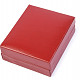 Dárková koženková krabička červená 8.2 x 6.9cm